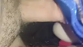 Persian babe gets double penetrated in MFM threeway with two cocks inside