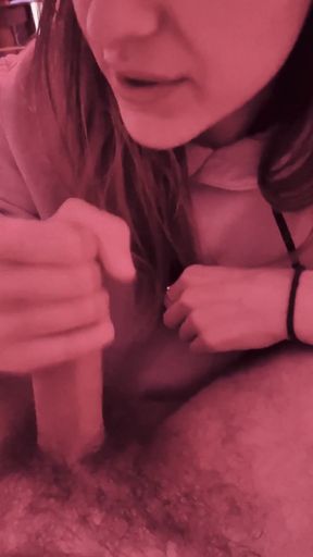 I'm Sucking My Friend's Husband's Whole Cock While She and Her Husband Watch Us Having Fun