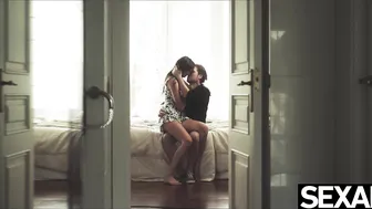 Sensual Brunette Leanne Lace Rides Cock for Intense Creampie Finish