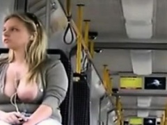 Busty Suhaila Hard shows off her big Boobs in a Van