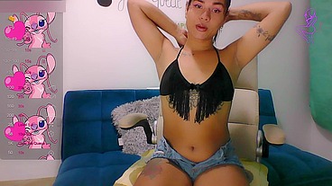 TS Angelique Monroe - Webcam show from October 2, 2023