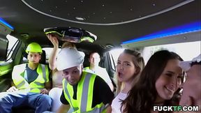 Limousine fuck with Ashley Adams, Jane Wilde, Ryan Conner, Benny Rodriguez and Oliver Flynn