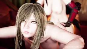 Tifa Lockhart and Queen Marika in a JOI video