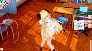 [Hentai Game Koikatsu! ]Have sex with Big tits Vtuber Tsunomaki Watame.3DCG Erotic Anime Video.