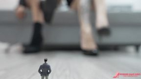 "Micro slave under the shoes and feet of giantesses Alice and Sarah | POV" - HD