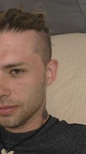 Str8 Tattooed Virgin Teen Sucks His First Dick