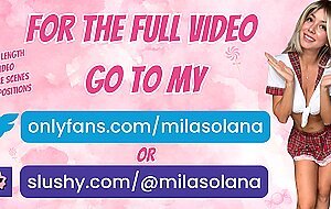 Mila solana, step sister asks to be oiled up and ends up fucking me with a titty job cumshot
