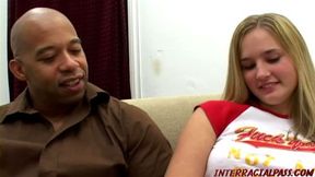 18 year old takes huge black cock