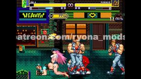 Horny Jill Valentine Fights & Fucked in Streets of Rage Hentai Mugen Riot