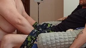 I do blowjob blowjob and jerk off my stepson&#039;s dick until he cums