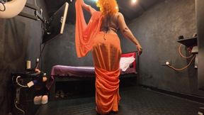 Saree Try on Haul with Nude Big Booty Queen Nilmini Sheron