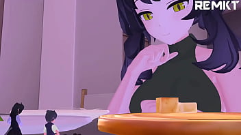 (MMD Giantess) Luna&#039_s Unexpected Visitors