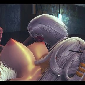 Genshin Impact Hentai - Ninnguang Futanari X Noel Hard Sex - Japanese Asian Manga Anime Film Game Porn