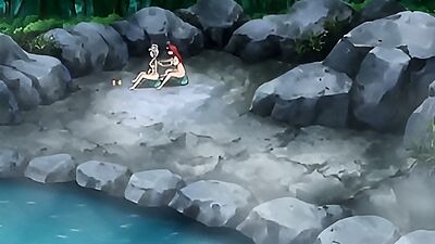 Hentai teen fucks redhead on the beach