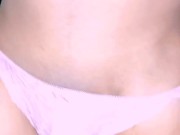 Femboy Feminized amd chastity cage and butt plug inside lingerie and walk outside like proud sissy s