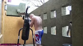 Hot Teen Blonde Squirts All Over Mma Fighter's Kitchen Floor Part 1