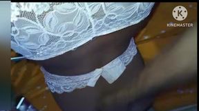 Husband Gifted Me New Bra and Panty.he Want Fuck Me with Them.
