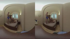 Peachy Alice Blowjob Then Fucked By Matt While Merida Uses Vibrator!