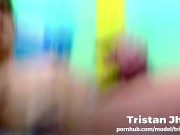 Filipino Inked Boy Jerking Off and Cumming for a Client on Webcam