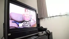 Excited MILF mom and son-in-law watch porn together