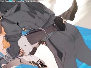 Capitano x Tartaglia Genshing Impact (Caecaensfw2, Kiko52410400 & DaytonYeen_Va )