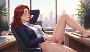 AI slut boss lets you fuck her in the office
