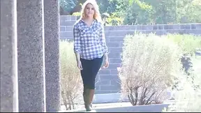 Sizzling Strip Show by Sexy FTV Girl Chloe in Hot Parking Lot