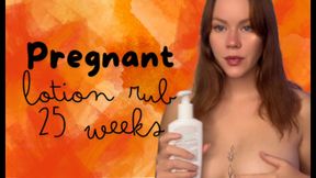 Pregnant Belly Lotion Rub