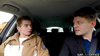 Law Office Threesome: Bareback Euro Action!