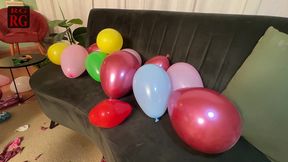 playing and popping balloons with the hot agatha ludovino