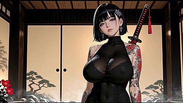 Sexy Big Tit Asian Bodyguard Fucked In Spa ~ AI-Generated