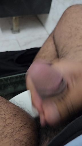 Big Indian cock, masturbating