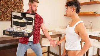 Johnny Ford pounds Latin twink Alfonso Osnaya missionary style after hot story