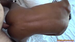 Intense bareback blowjob from thai shemale jina