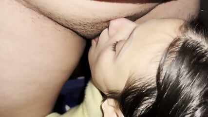 Fat dyke with hairy cunt quivers as she cums on her girlfriend's mouth