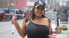 18 year old Venezuelan girl surprised by a lustful stranger