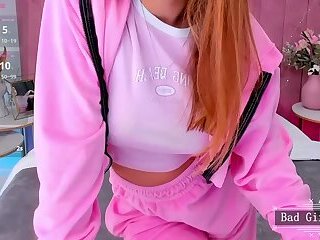 Super slim fit teen with super hot natural big boobs