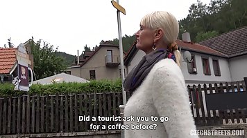 Daniela is a mature, blonde woman, who likes to have casual sex sessions in the nature