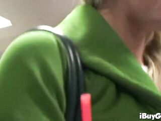Breasty blond disrobes off to get wicked
