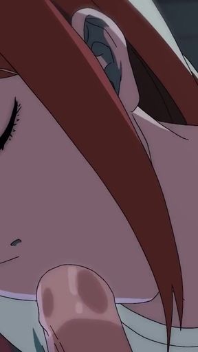 Spectacular moment from "Makima got excited from public sex in the cinema hentai anime"