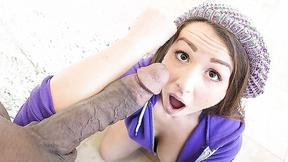 ”Lola Foxx' tight snatch gets stuffed with a black cock”