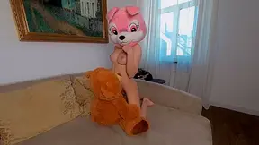 Jessica Rabbit Humping Teddy Bear In Living Room - PlushiesVR