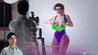 Apocalust - Nude Photoshoot part 1- big tits milf short skirt sexy milf