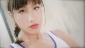 Hot Chinese college girl joins threesome with pervy MILF and teen