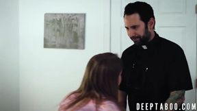 Watch Eliza Eves take a hard pounding in a hot missionary with her juicy natural tits bouncing all around!