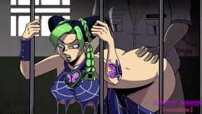 Jolyne Kujo Fucks With Big Tits And Tattoo In Prison For JoJo's Bizarre Adventure Fans