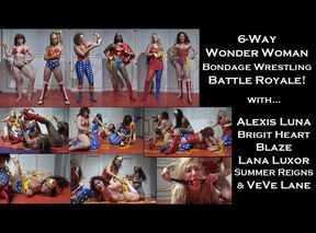 6-Way Wonder Woman Bondage Wrestling Battle Royale! with Alexis Luna, Brigit Heart, Blaze, Lana Luxor, Summer Reigns, & VeVe Lane
(May 2024)