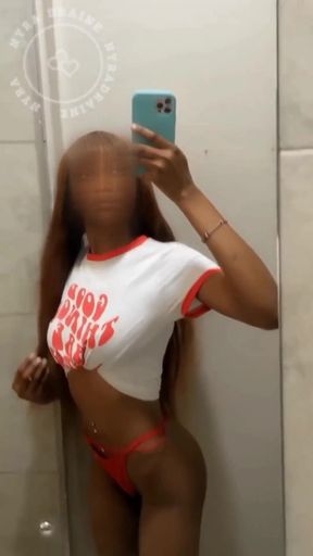 Hot Tease From Gorgeous African Petite