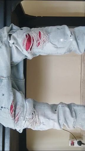 Black with huge dick in streetwear jerk and cum (4)   Clip 1