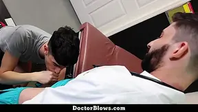 Twink Patient Gets Fucked on The Examination Table'Legs Spread Wide - Doctorblows